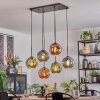 Ripoll Lampa wisząca, Kula świetlna, Lampa wisząca Niebeieski, Zielony, W kolorze miedzi, 6-punktowe