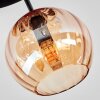 Koyoto lampa sufitowa, kula świetlna 30 cm bursztynowy, 3-punktowe