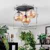 Koyoto Lampa sufitowa, Kula świetlna 30 cm W kolorze bursztynu, 3-punktowe