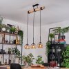 Koyoto lampa wisząca, kula świetlna, lampa wisząca kolory naturalne, czarny, 3-punktowe