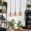 Koyoto lampa wisząca, kula świetlna, lampa wisząca kolory naturalne, czarny, 3-punktowe