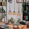 Koyoto lampa wisząca, kula świetlna, lampa wisząca kolory naturalne, czarny, 3-punktowe