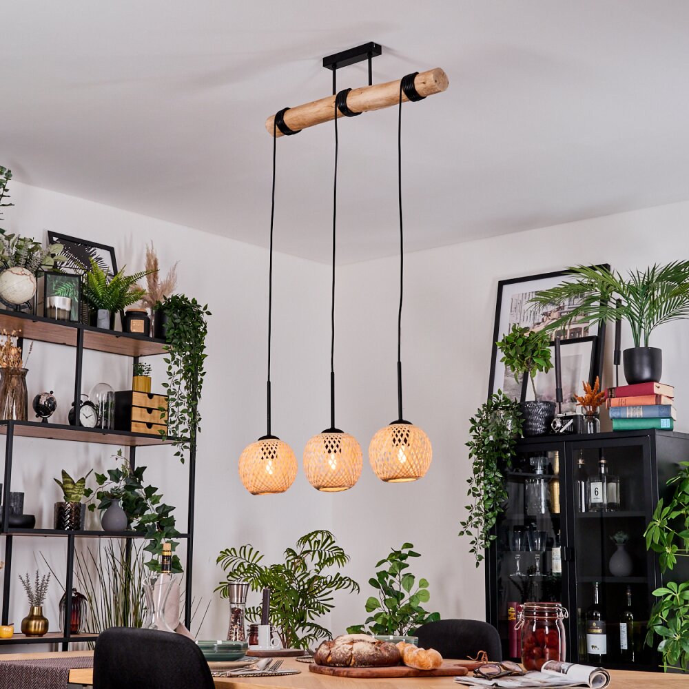 Basto Lampa wisząca, Lampa wisząca Ecru, Czarny, 3-punktowe main product photo