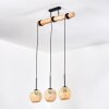 Basto Lampa wisząca, Lampa wisząca Ecru, Czarny, 3-punktowe