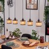 Ramila Lampa wisząca, Lampa wisząca Ecru, Czarny, 5-punktowe