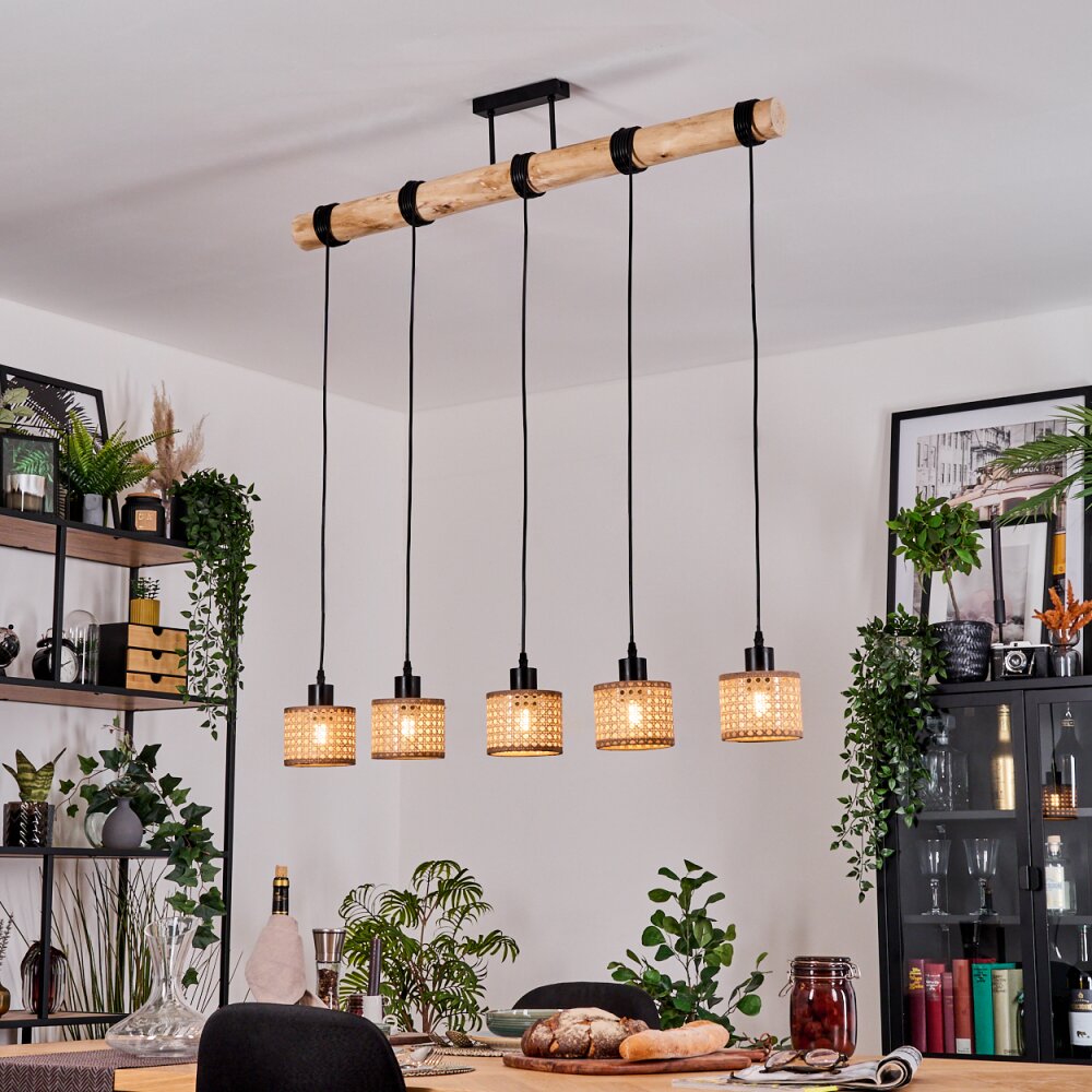 Barcos Lampa wisząca, Lampa wisząca Ecru, Czarny, 5-punktowe main product photo