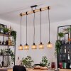 Barcos lampa wisząca, lampa wisząca kolory naturalne, czarny, 5-punktowe