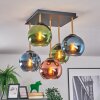 Koyoto lampa sufitowa, kula świetlna złoty, czarny, 5-punktowe