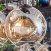 Ripoll lampa wisząca, kula świetlna, lampa wisząca bursztynowy, przezroczysty, 6-punktowe