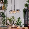 Koyoto lampa wisząca, kula świetlna, lampa wisząca kolory naturalne, czarny, 3-punktowe