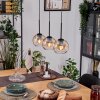 Koyoto Lampa wisząca, Kula świetlna, Lampa wisząca Ecru, Czarny, 3-punktowe