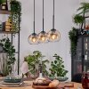 Koyoto Lampa wisząca, Kula świetlna, Lampa wisząca Ecru, Czarny, 3-punktowe