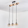 Koyoto Lampa wisząca, Kula świetlna, Lampa wisząca Ecru, Czarny, 3-punktowe