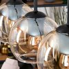 Koyoto lampa wisząca, kula świetlna, lampa wisząca kolory naturalne, czarny, 3-punktowe