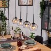 Koyoto Lampa wisząca, Kula świetlna, Lampa wisząca Ecru, Czarny, 4-punktowe