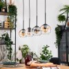 Koyoto Lampa wisząca, Kula świetlna, Lampa wisząca Ecru, Czarny, 4-punktowe