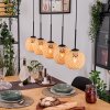 Basto lampa wisząca, lampa wisząca kolory naturalne, czarny, 5-punktowe