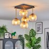 Koyoto lampa sufitowa, kula świetlna złoty, czarny, 5-punktowe