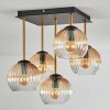 Koyoto lampa sufitowa, kula świetlna złoty, czarny, 5-punktowe