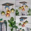 Koyoto lampa sufitowa, kula świetlna złoty, czarny, 5-punktowe
