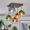 Koyoto lampa sufitowa, kula świetlna złoty, czarny, 5-punktowe
