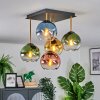 Koyoto lampa sufitowa, kula świetlna złoty, czarny, 5-punktowe