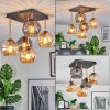 Koyoto lampa sufitowa, kula świetlna złoty, czarny, 5-punktowe