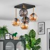 Koyoto lampa sufitowa, kula świetlna złoty, czarny, 5-punktowe