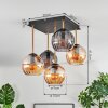 Koyoto lampa sufitowa, kula świetlna złoty, czarny, 5-punktowe