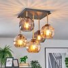 Koyoto lampa sufitowa, kula świetlna złoty, czarny, 5-punktowe