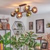 Gastor lampa sufitowa, kula świetlna niebeieski, chrom, zielony, przezroczysty, miedziany, przydymiony, 8-punktowe