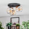 Koyoto lampa sufitowa, kula świetlna bursztynowy, przezroczysty, 3-punktowe