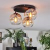Koyoto lampa sufitowa, kula świetlna bursztynowy, przezroczysty, 3-punktowe