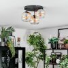 Koyoto lampa sufitowa, kula świetlna bursztynowy, przezroczysty, 3-punktowe