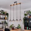Koyoto lampa wisząca, kula świetlna, lampa wisząca kolory naturalne, czarny, 4-punktowe