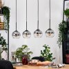 Koyoto lampa wisząca, kula świetlna, lampa wisząca kolory naturalne, czarny, 4-punktowe