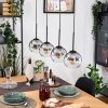 Koyoto lampa wisząca, kula świetlna, lampa wisząca kolory naturalne, czarny, 4-punktowe
