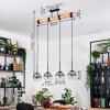Koyoto lampa wisząca, kula świetlna, lampa wisząca kolory naturalne, czarny, 4-punktowe