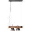 Lampa Wisząca Brilliant Plow Ciemne drewno, Czarny, 2-punktowe
