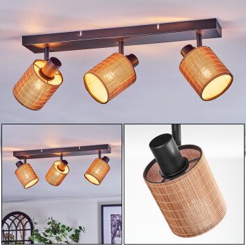 Kinnared Lampa sufitowa, Spot sufitowy Czarny, 3-punktowe