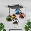 Koyoto lampa sufitowa, kula świetlna złoty, czarny, 5-punktowe