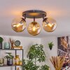 Gastor Lampa sufitowa, Kula świetlna 25 cm W kolorze bursztynu, 3-punktowe