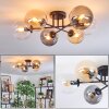 Gastor lampa sufitowa, kula świetlna 62 cm bursztynowy, przezroczysty, przydymiony, 6-punktowe