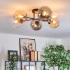 Gastor lampa sufitowa, kula świetlna 62 cm bursztynowy, przezroczysty, przydymiony, 6-punktowe