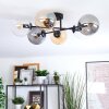 Gastor lampa sufitowa, kula świetlna 62 cm bursztynowy, przezroczysty, przydymiony, 6-punktowe