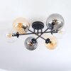 Gastor Lampa sufitowa, Kula świetlna 62 cm W kolorze bursztynu, Przezroczysty, Przydymiony, 6-punktowe