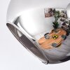 Koyoto lampa sufitowa, kula świetlna chrom, przydymiony, 3-punktowe