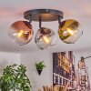 Koyoto lampa sufitowa, kula świetlna złoty, przezroczysty, miedziany, przydymiony, 3-punktowe