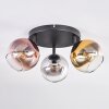 Koyoto Lampa sufitowa, Kula świetlna Złoty, Przezroczysty, W kolorze miedzi, Przydymiony, 3-punktowe