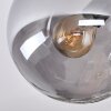 Gastor lampa sufitowa, kula świetlna bursztynowy, chrom, przezroczysty, przydymiony, 3-punktowe